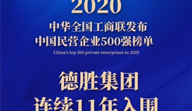連續(xù)11年，樂山唯一！集團(tuán)上榜2020中國(guó)民營(yíng)企業(yè)500強(qiáng)