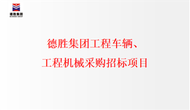 德勝集團(tuán)工程車輛、工程機(jī)械采購(gòu)招標(biāo)項(xiàng)目